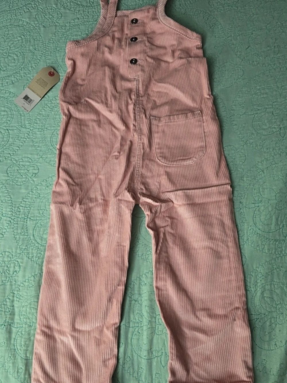 Levi's Toddler Girl Pink Corduroy Overalls